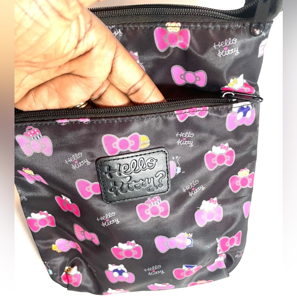 Hello Kitty Bow Crossbody Bag Soft Goth Travel Y2K - Picture 5 of 12